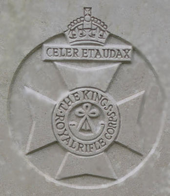King's Royal Rifle Corp Badge
