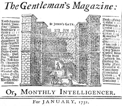 The Gentleman's Magazine first published 1731