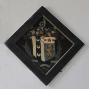 Hatchment in St Mary's Church Sandwich