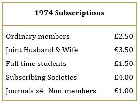 1974 subscriptions