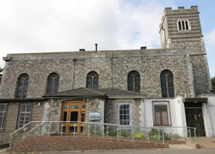 Swain Vestry is at the rear of
St Nicholas Church Strood
