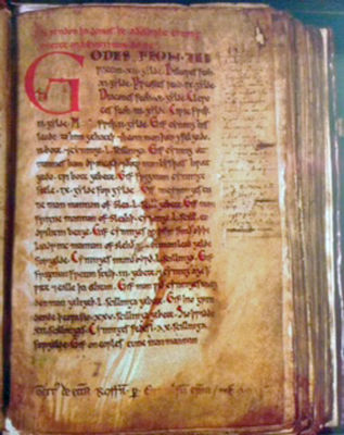 Textus Roffensis - The first written English Laws