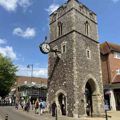Remains of Canterbury, St George
In 1564 Christopher Marlowe was baptised here. 