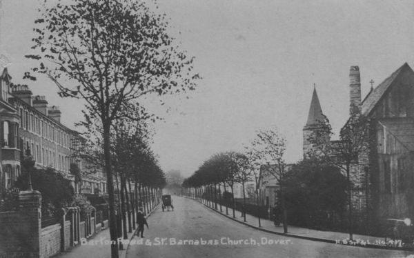 Charlton St Barnabas old postcard