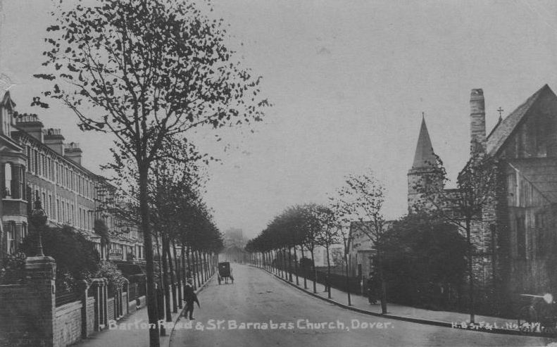 Charlton St Barnabas old postcard