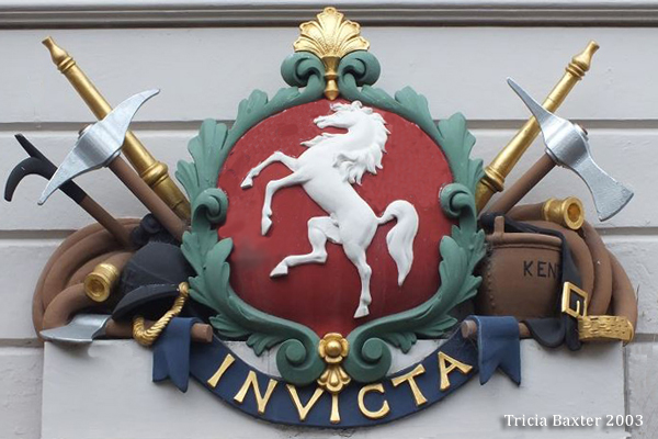Kent Fire Brigade sign in the High Street Canterbury
Image © Tricia Baxter