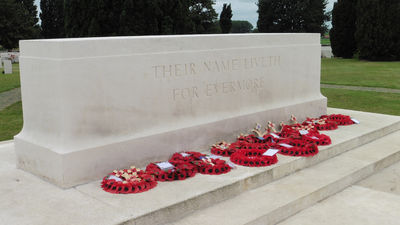 Remembrance Monument at Tyne Cot: 'Their name liveth for ever more'